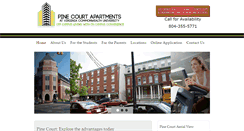 Desktop Screenshot of pinecourtapartments.com